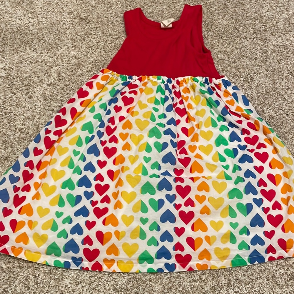 Tucker + Tate multi color heart dress. Gently used.